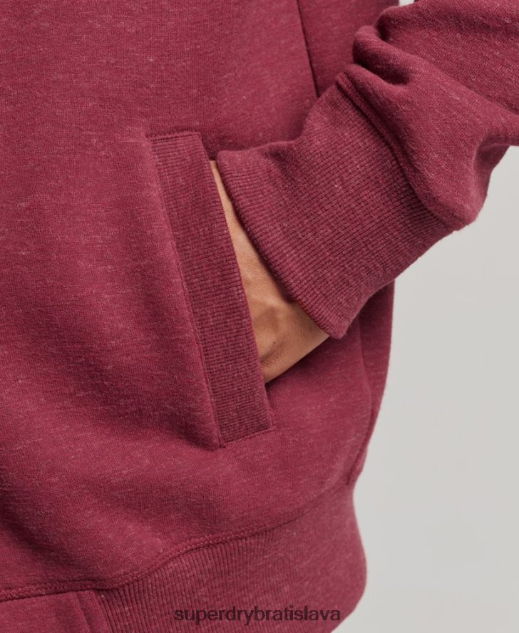 Superdry muži organická bavlna vintage logo zips track top 6B4ZTR5112 oblečenie červená