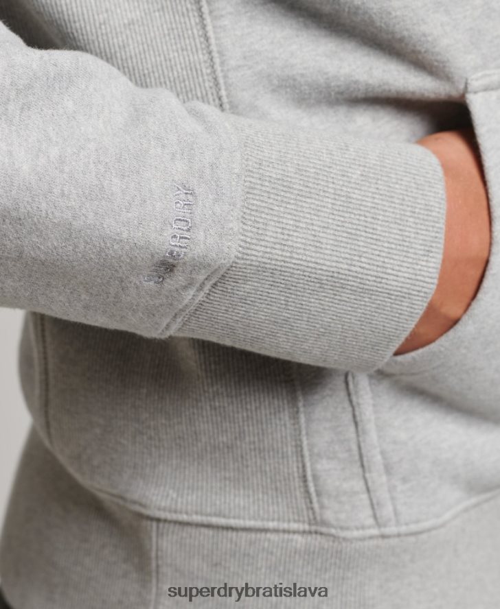 Superdry muži Športová klubová mikina s logom 6B4ZTR5118 oblečenie sivá