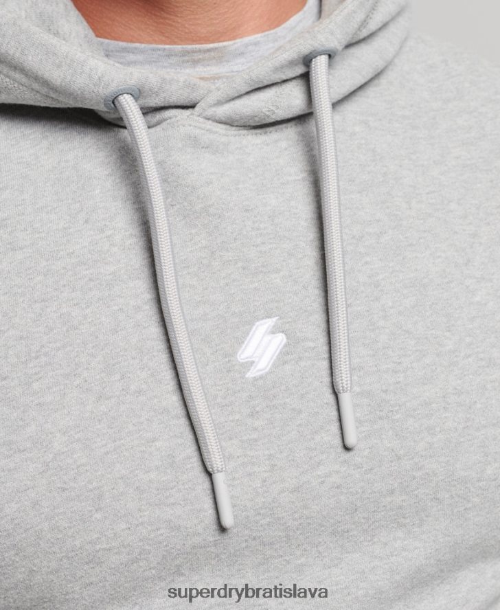 Superdry muži Športová klubová mikina s logom 6B4ZTR5118 oblečenie sivá
