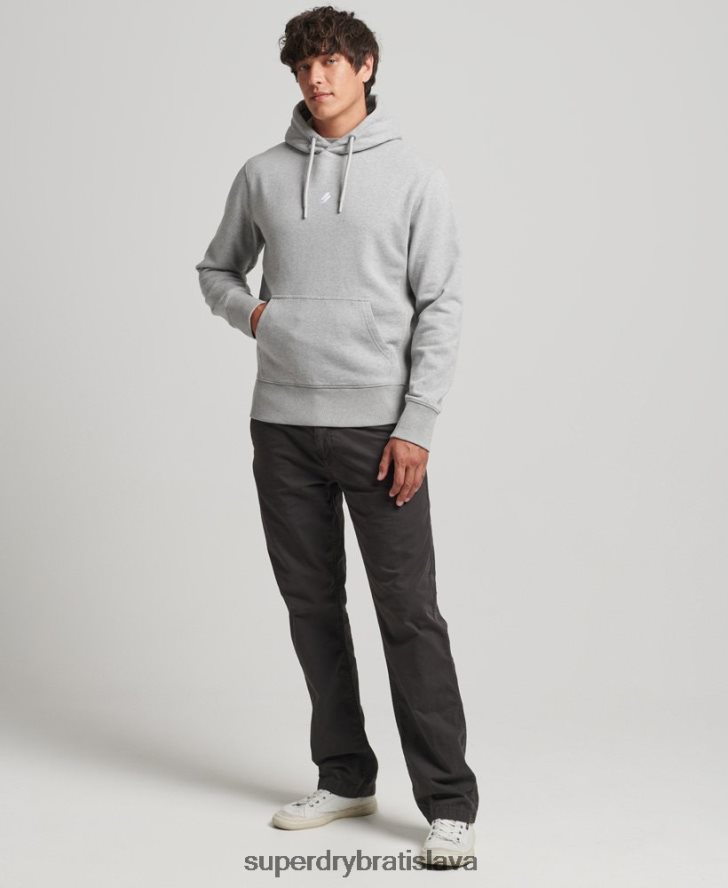 Superdry muži Športová klubová mikina s logom 6B4ZTR5118 oblečenie sivá