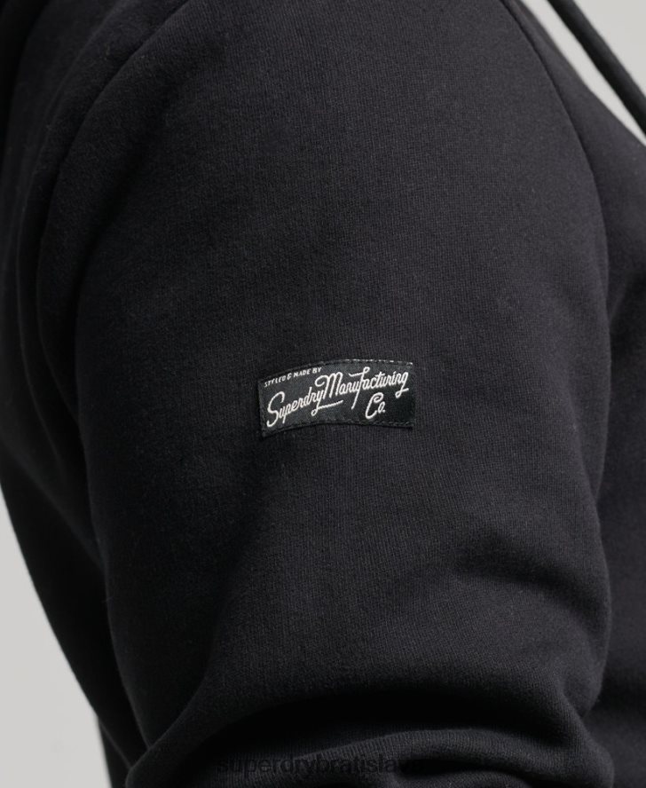 Superdry muži pracovná mikina s logom vintage korporácie 6B4ZTR5169 oblečenie čierna