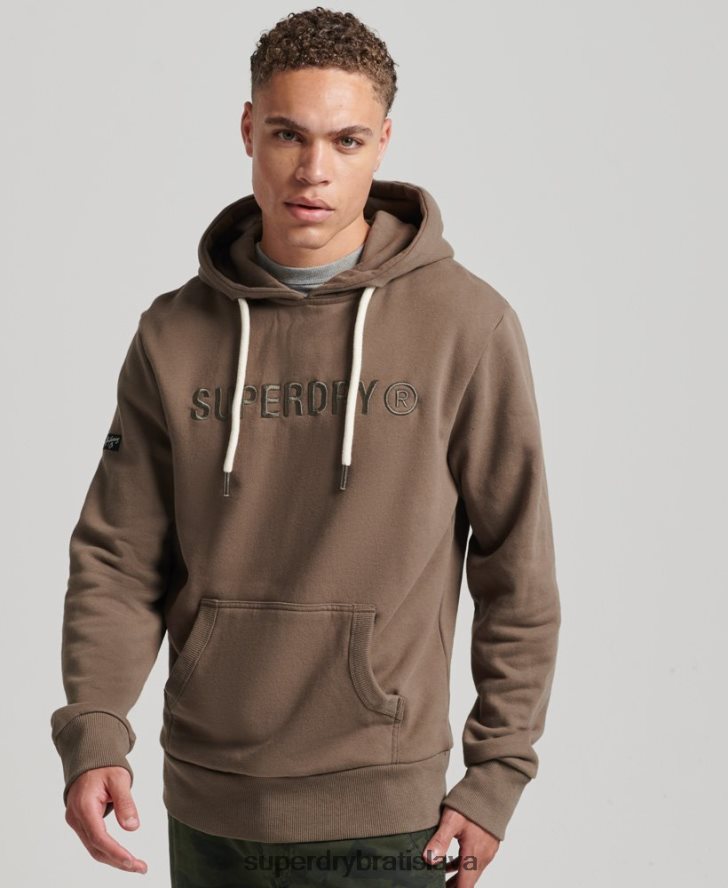 Superdry muži pracovná mikina s logom vintage korporácie 6B4ZTR5170 oblečenie kaki