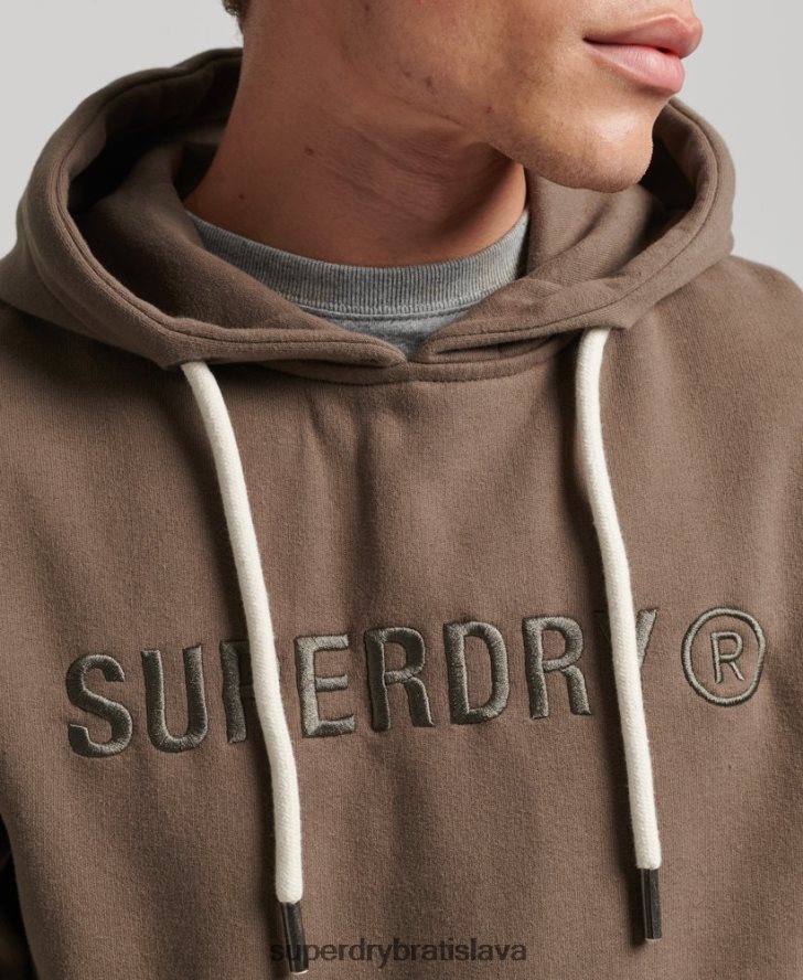 Superdry muži pracovná mikina s logom vintage korporácie 6B4ZTR5170 oblečenie kaki