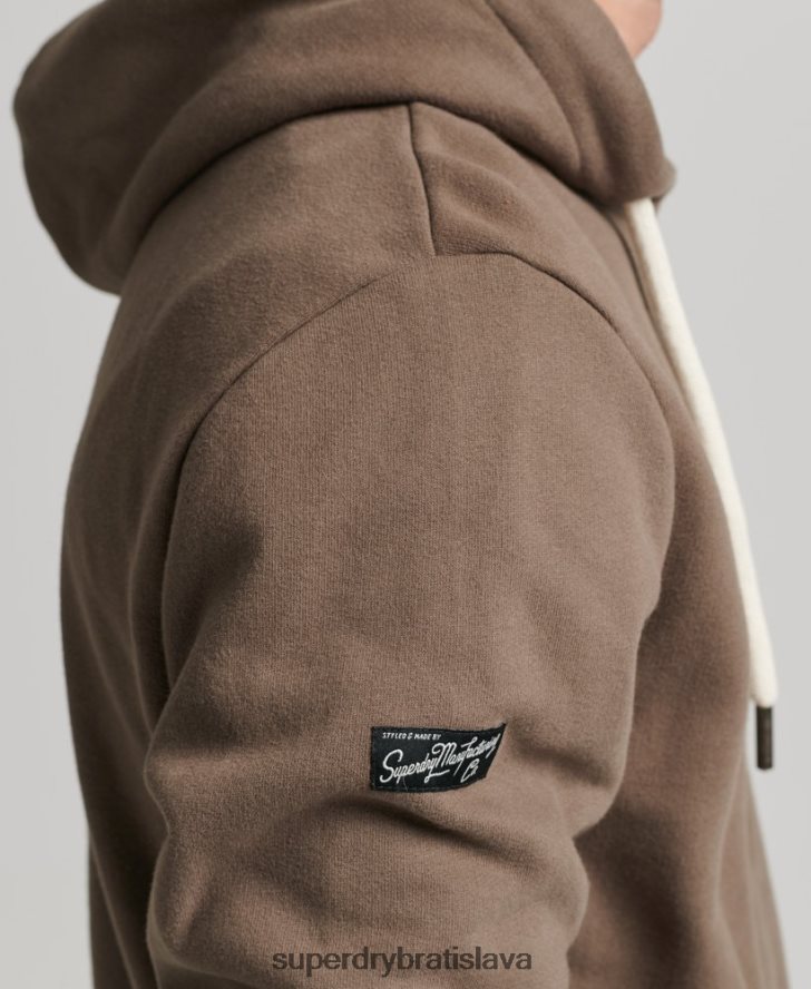 Superdry muži pracovná mikina s logom vintage korporácie 6B4ZTR5170 oblečenie kaki