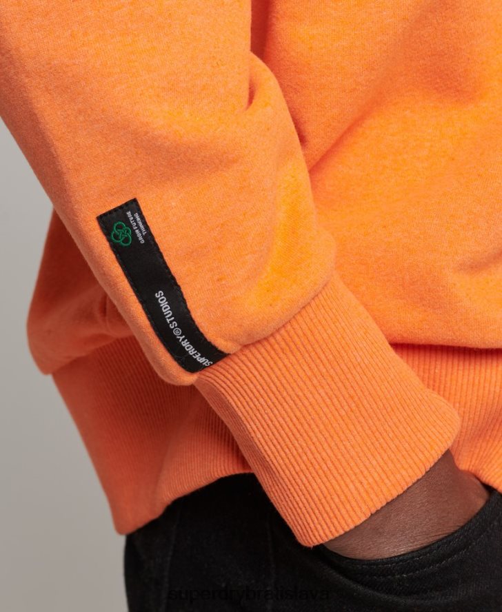 Superdry muži recyklovaná mestská mikina 6B4ZTR830 oblečenie oranžová