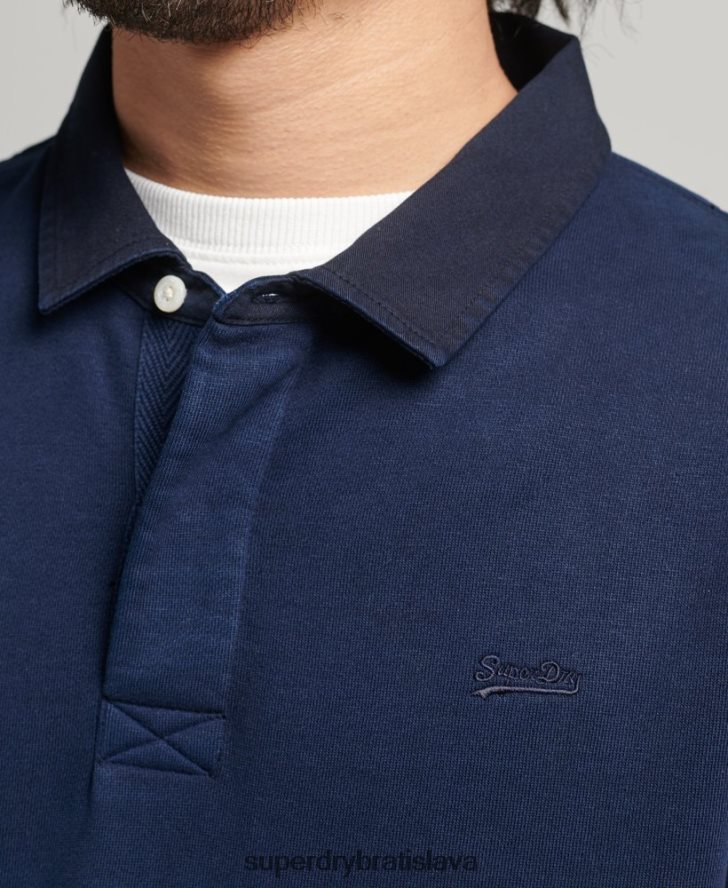 Superdry muži ročník rugby mikiny 6B4ZTR787 oblečenie námorníctvo