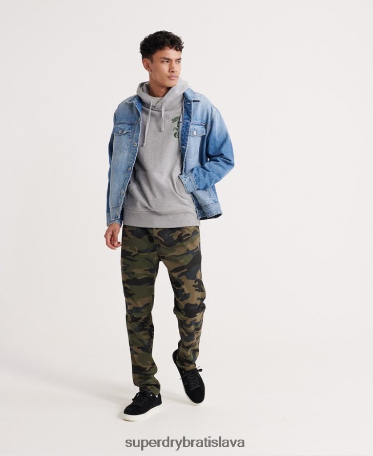 Superdry muži superštátna mikina s kapucňou 6B4ZTR902 oblečenie sivá