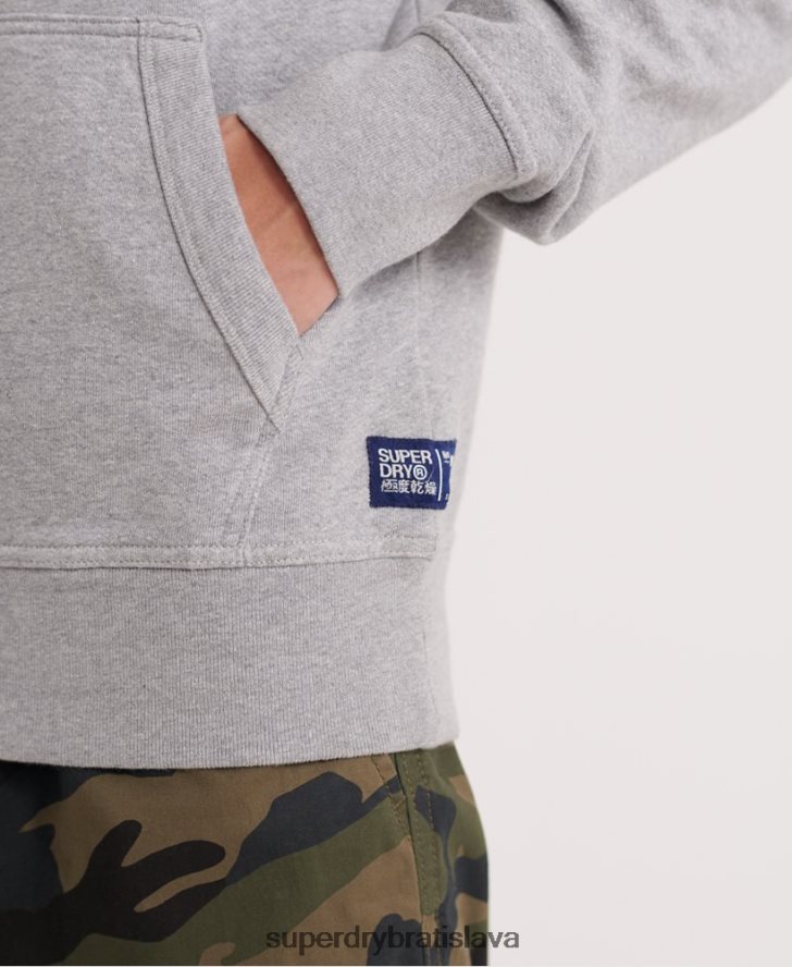 Superdry muži superštátna mikina s kapucňou 6B4ZTR902 oblečenie sivá