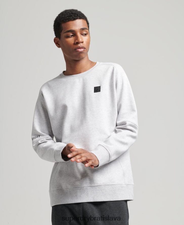 Superdry muži tech crew mikina 6B4ZTR5025 oblečenie sivá