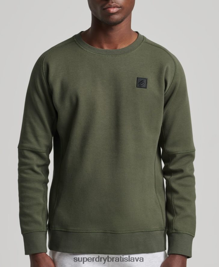 Superdry muži tech crew mikina 6B4ZTR5065 oblečenie kaki
