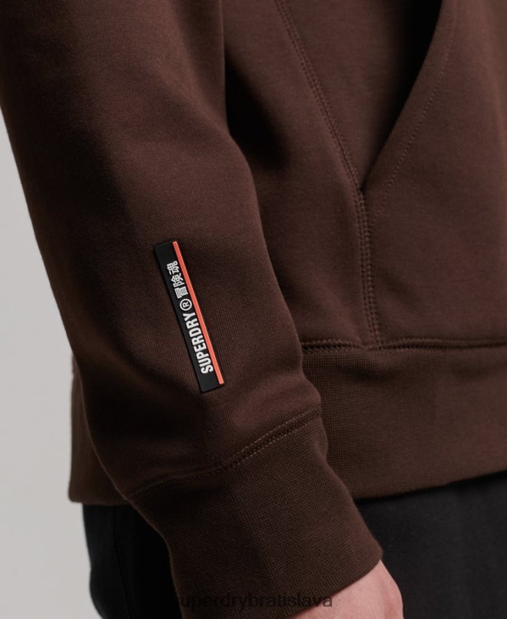 Superdry muži technická mikina s kapucňou 6B4ZTR648 oblečenie hnedá