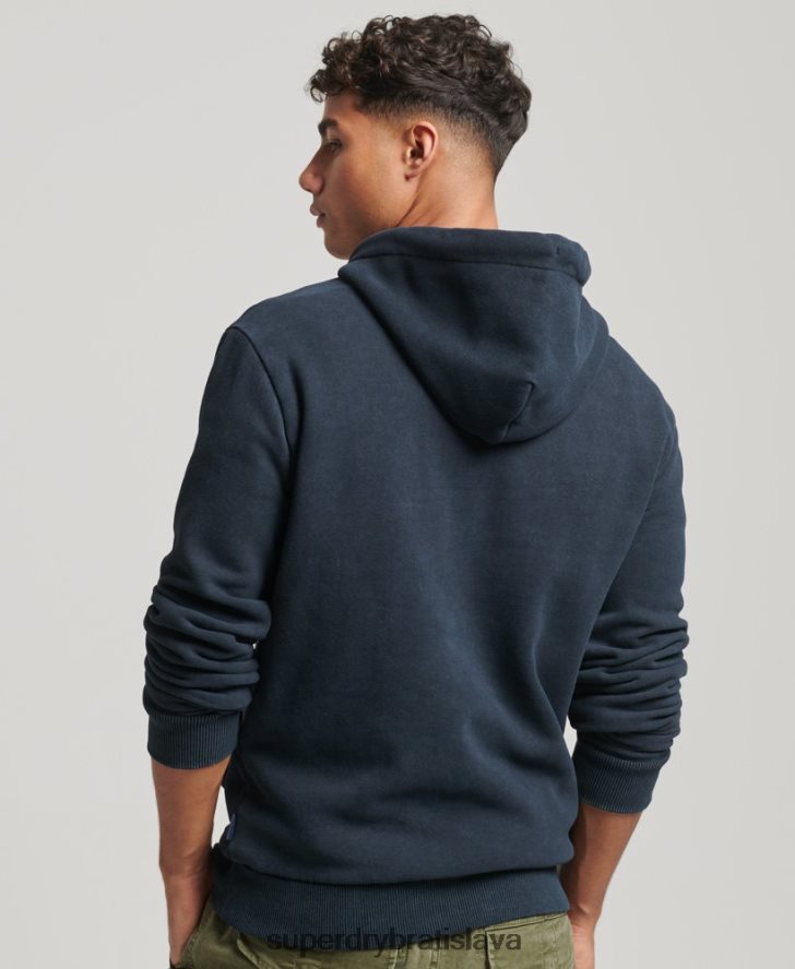 Superdry muži vintage mikina na tvarovanie a výrobu 6B4ZTR813 oblečenie námorníctvo
