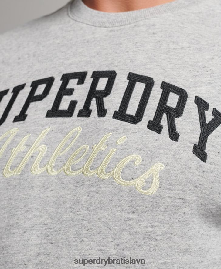 Superdry muži vintage športová mikina do telocvične 6B4ZTR687 oblečenie sivá