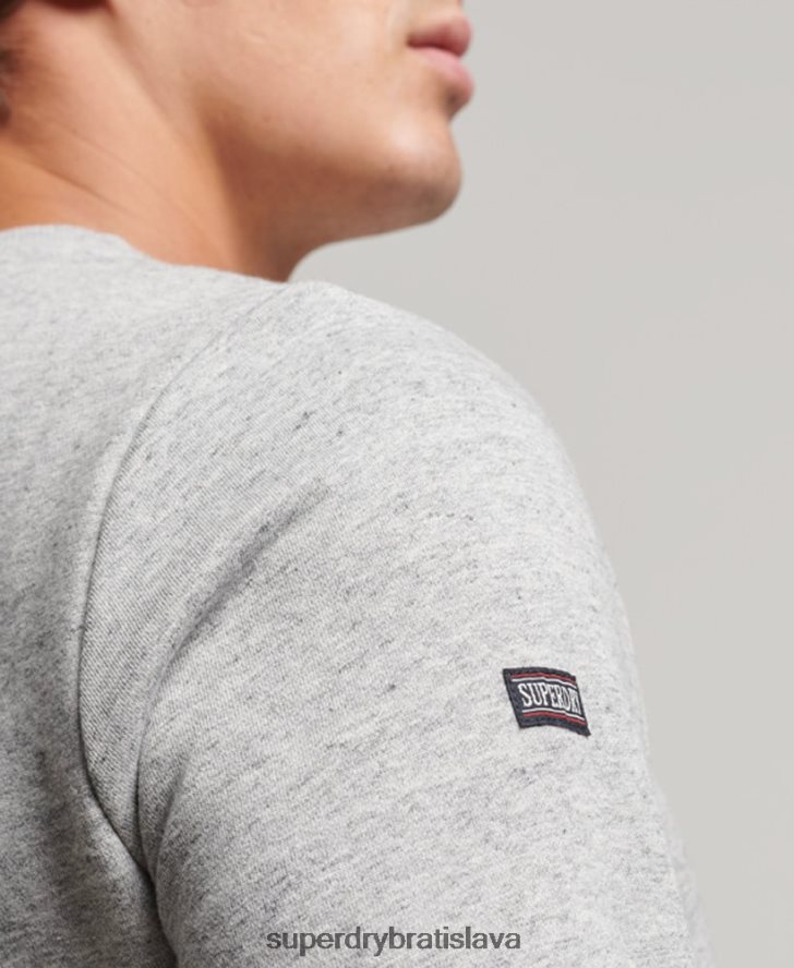 Superdry muži vintage športová mikina do telocvične 6B4ZTR687 oblečenie sivá