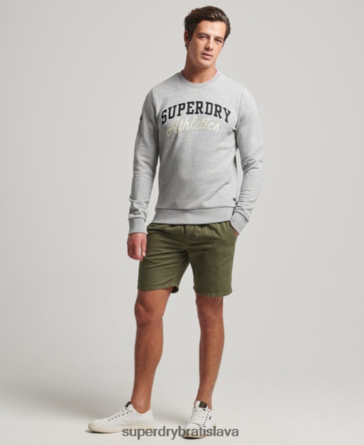 Superdry muži vintage športová mikina do telocvične 6B4ZTR687 oblečenie sivá