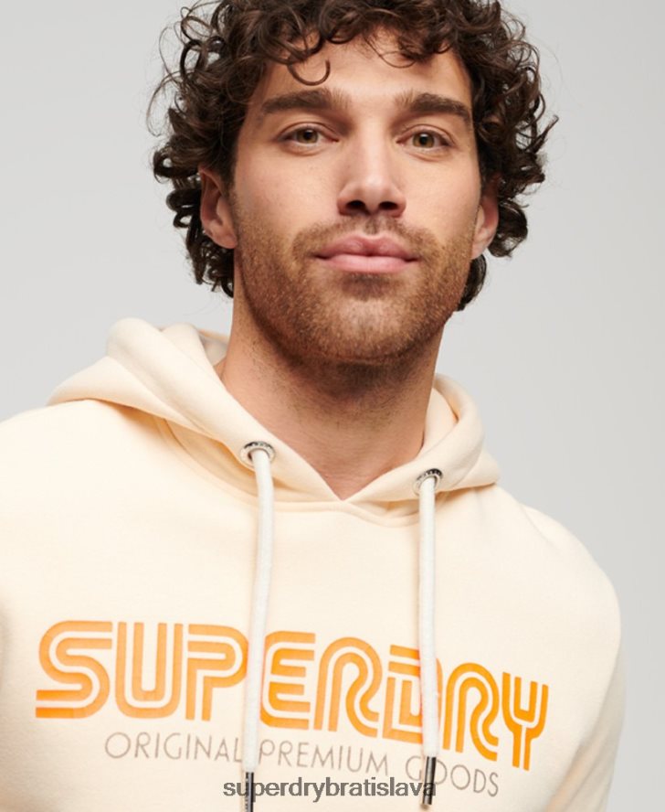 Superdry muži vintage retro opakovaná mikina s kapucňou 6B4ZTR90 oblečenie nahá