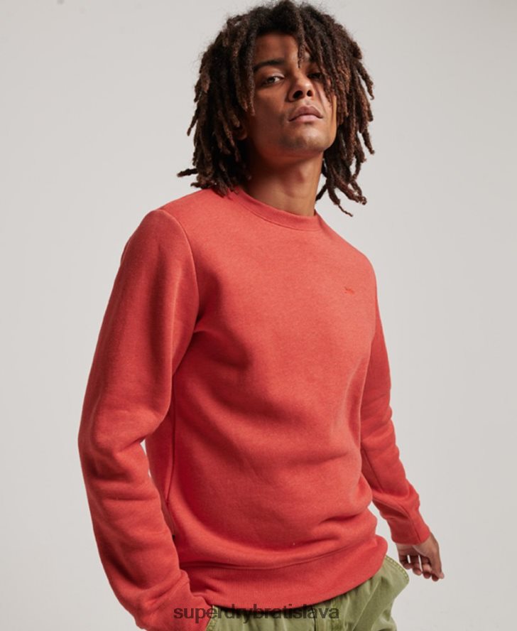 Superdry muži vintage vyšívaná mikina s logom 6B4ZTR556 oblečenie oranžová