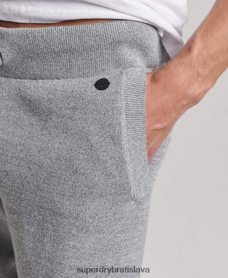 Superdry muži Základné joggers štúdia z organickej bavlny 6B4ZTR6408 oblečenie sivá