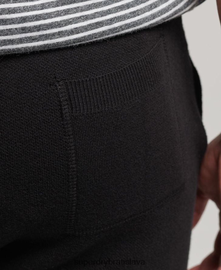Superdry muži Základné joggers štúdia z organickej bavlny 6B4ZTR6480 oblečenie čierna