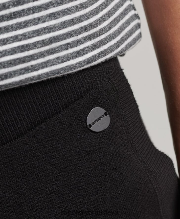 Superdry muži Základné joggers štúdia z organickej bavlny 6B4ZTR6480 oblečenie čierna