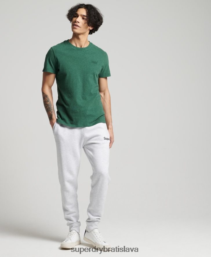 Superdry muži core logo klasické joggery 6B4ZTR6422 oblečenie svetlo šedá