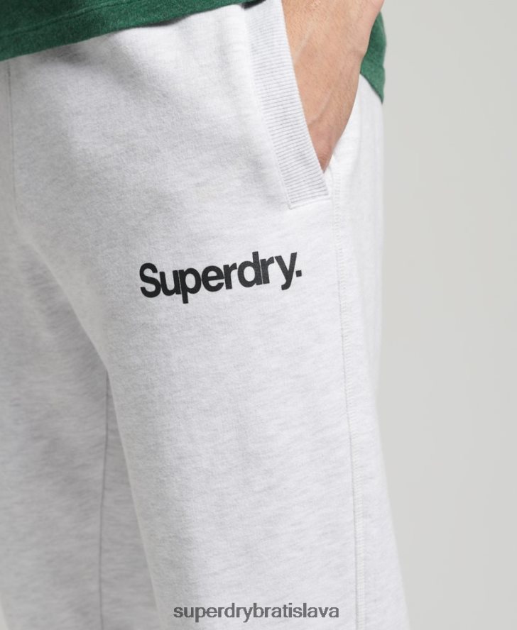 Superdry muži core logo klasické joggery 6B4ZTR6422 oblečenie svetlo šedá