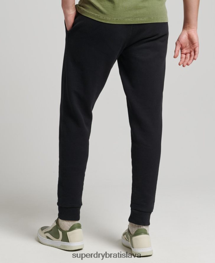 Superdry muži core logo klasické joggery 6B4ZTR6441 oblečenie čierna