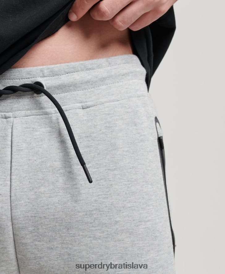 Superdry muži gymtech joggers 6B4ZTR1410 oblečenie sivá