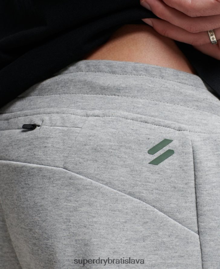 Superdry muži gymtech joggers 6B4ZTR1410 oblečenie sivá