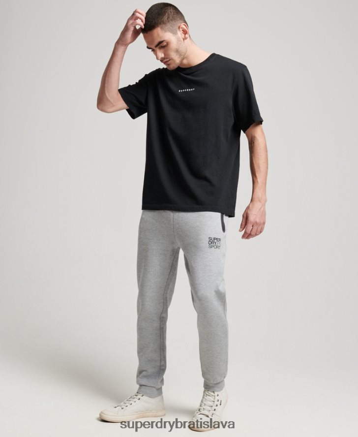Superdry muži gymtech joggers 6B4ZTR1410 oblečenie sivá
