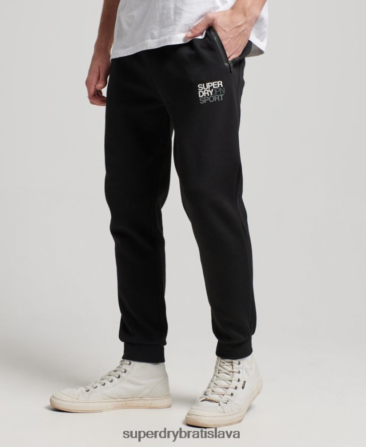 Superdry muži gymtech joggers 6B4ZTR1415 oblečenie čierna