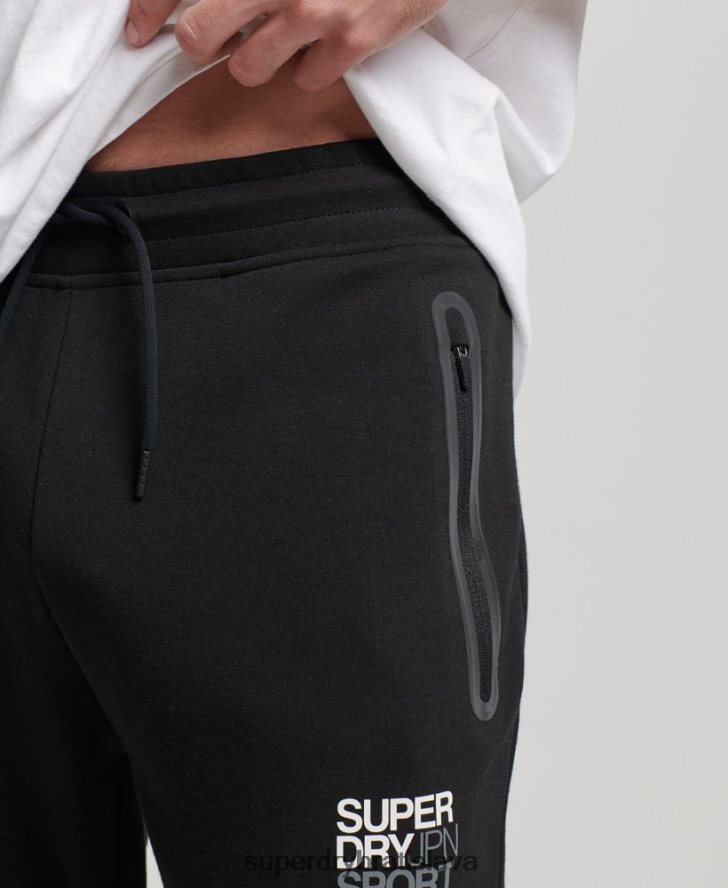 Superdry muži gymtech joggers 6B4ZTR1415 oblečenie čierna