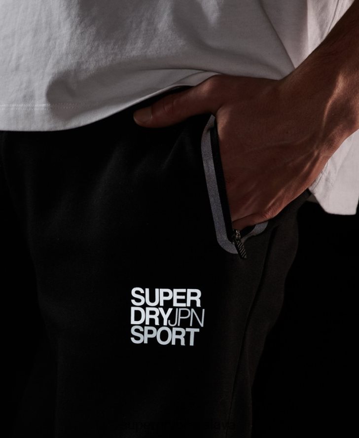 Superdry muži gymtech joggers 6B4ZTR1415 oblečenie čierna