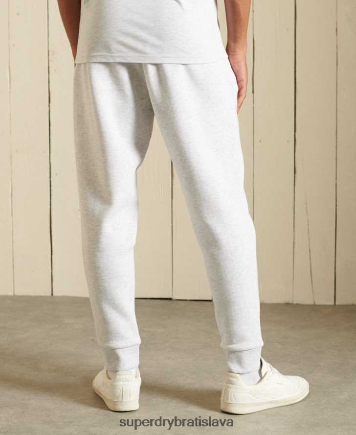 Superdry muži jadrové logo kartáčované joggery 6B4ZTR6445 oblečenie svetlo šedá
