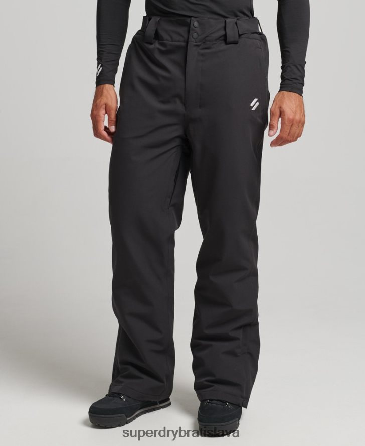 Superdry muži jadrové nohavice do snehu 6B4ZTR1385 oblečenie čierna