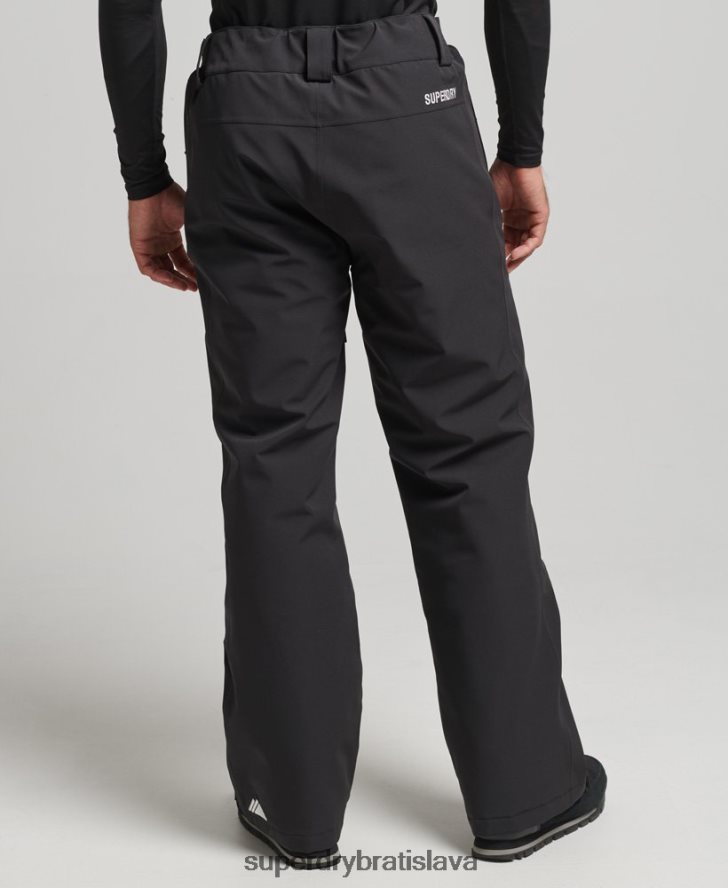 Superdry muži jadrové nohavice do snehu 6B4ZTR1385 oblečenie čierna