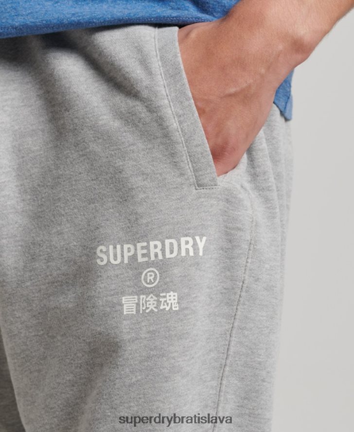 Superdry muži kód core šport joggers 6B4ZTR6361 oblečenie sivá