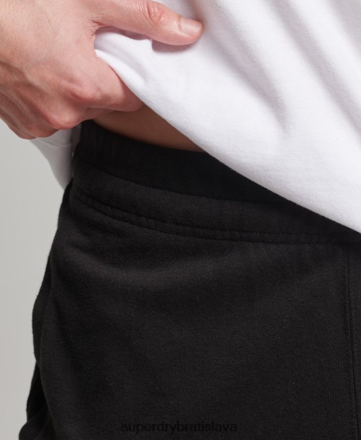Superdry muži kód core šport joggers 6B4ZTR6377 oblečenie čierna