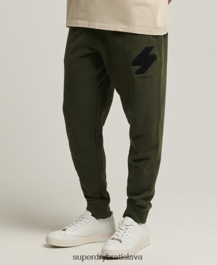 Superdry muži kód klasické ženilkové joggery 6B4ZTR6427 oblečenie zelená
