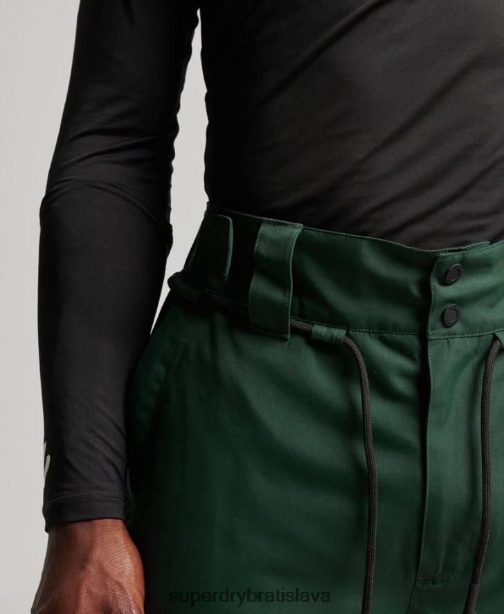 Superdry muži lyžiarske ultimátne záchranárske nohavice 6B4ZTR1380 oblečenie zelená