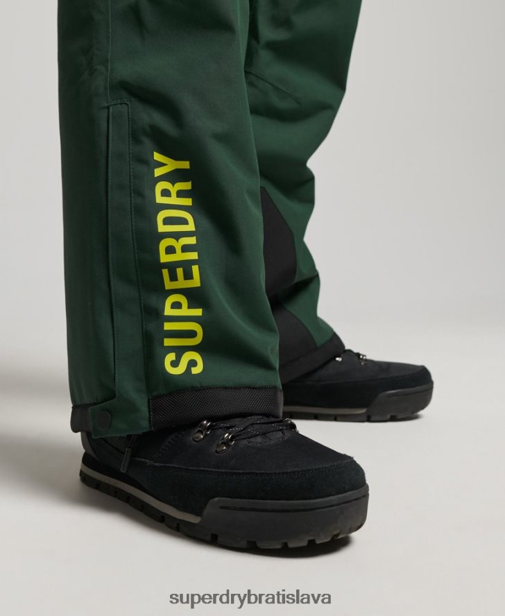 Superdry muži lyžiarske ultimátne záchranárske nohavice 6B4ZTR1380 oblečenie zelená