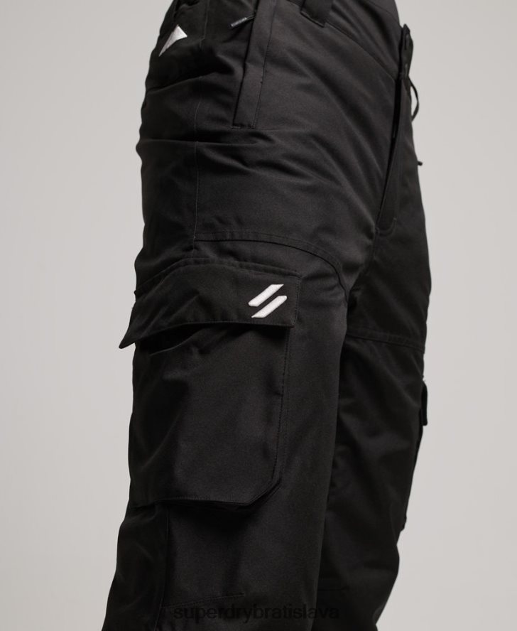 Superdry muži lyžiarske záchranárske nohavice 6B4ZTR1386 oblečenie čierna