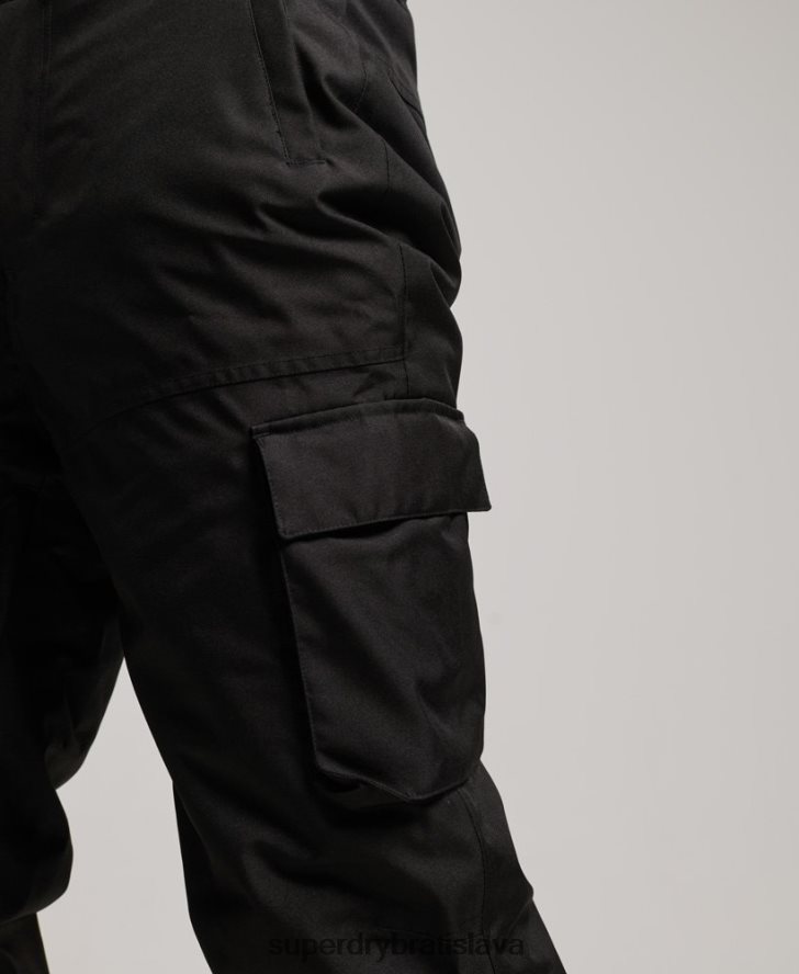 Superdry muži lyžiarske záchranárske nohavice 6B4ZTR1386 oblečenie čierna