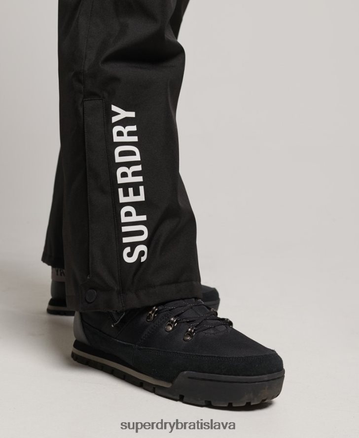 Superdry muži lyžiarske záchranárske nohavice 6B4ZTR1386 oblečenie čierna