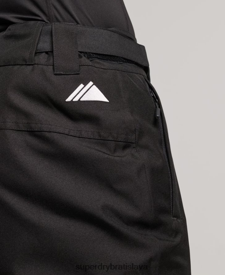 Superdry muži lyžiarske záchranárske nohavice 6B4ZTR1386 oblečenie čierna