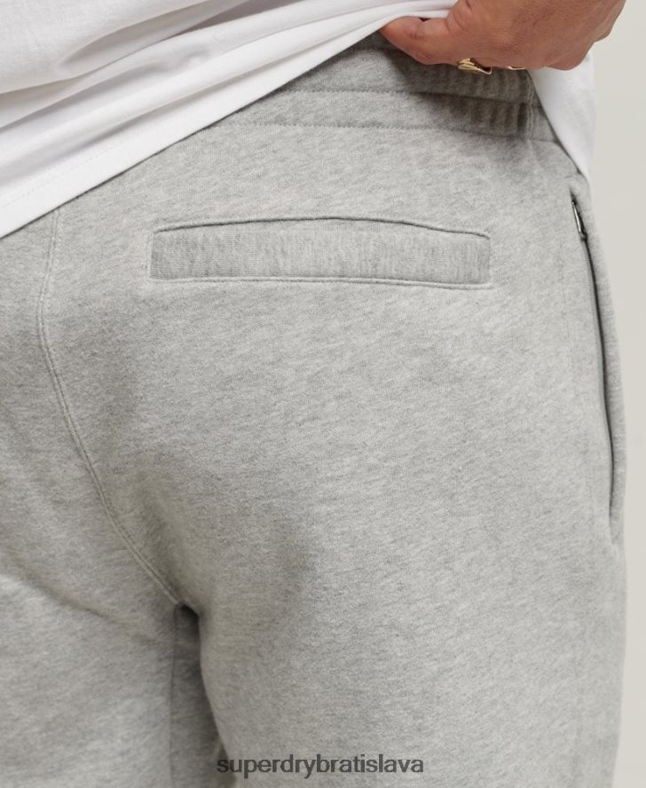 Superdry muži nášivka joggers 6B4ZTR6369 oblečenie sivá
