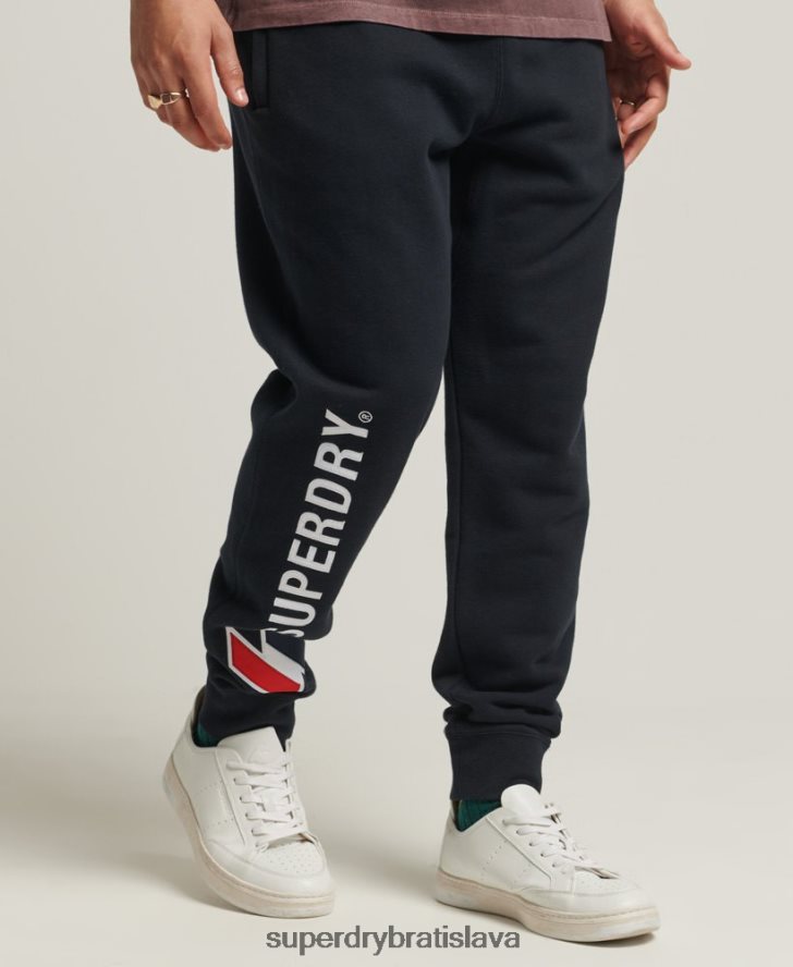 Superdry muži nášivka joggers 6B4ZTR6405 oblečenie námorníctvo