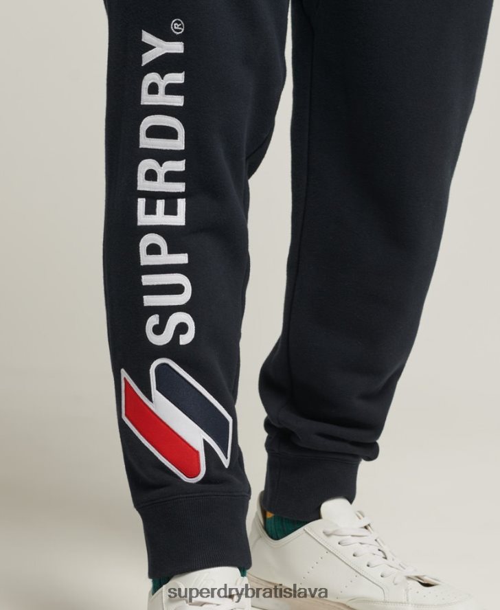 Superdry muži nášivka joggers 6B4ZTR6405 oblečenie námorníctvo