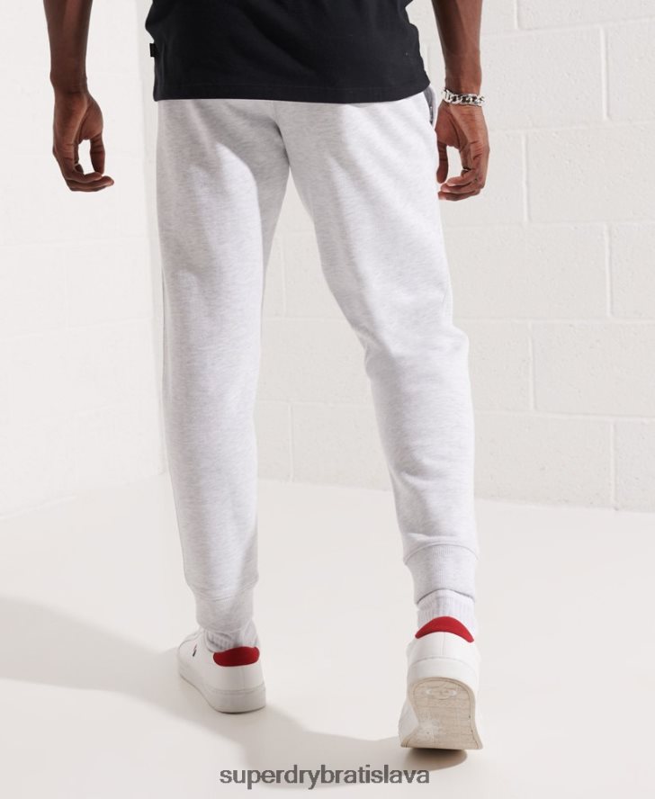 Superdry muži organická bavlna kód základné joggers 6B4ZTR6407 oblečenie svetlo šedá