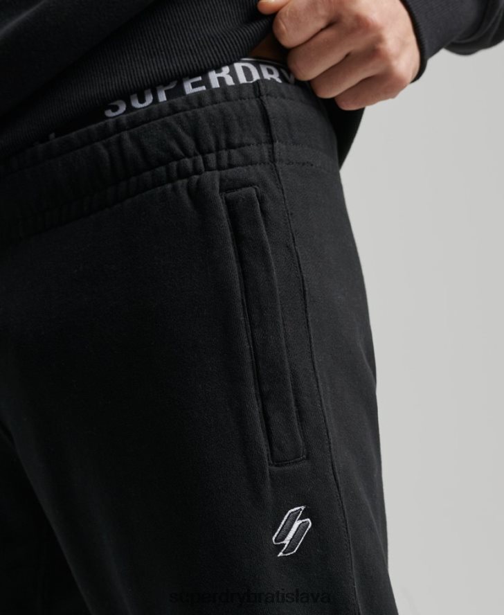 Superdry muži organická bavlna kód základné joggers 6B4ZTR6486 oblečenie čierna